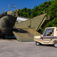 The SEAB Flipper I in front of the LARC-LX. Photo credit: Wes Duenkel